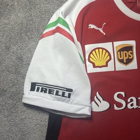 Puma & Scuderia Ferrari T-Shirt Mens Medium F1 Team Santander Racing Formula 1 - Picture 3 of 13